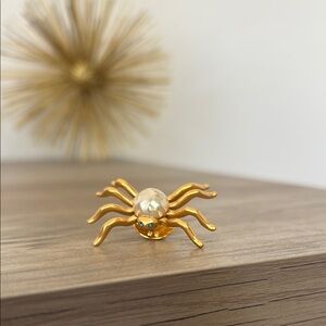 Vintage CAROLEE Gold Toned Spider Brooch